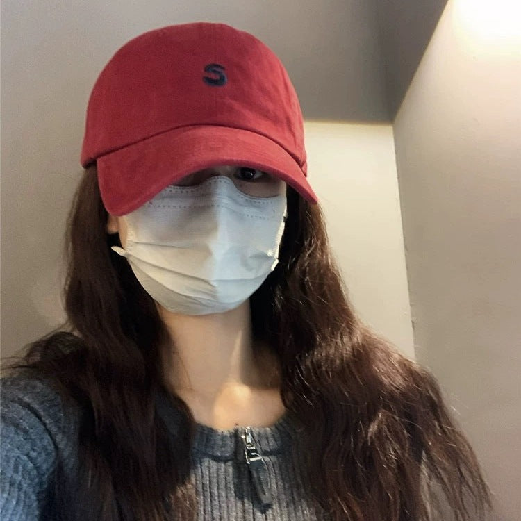 Wholesale Summer S Letter Soft-topped Cap Joker Face Small Baseball Cap