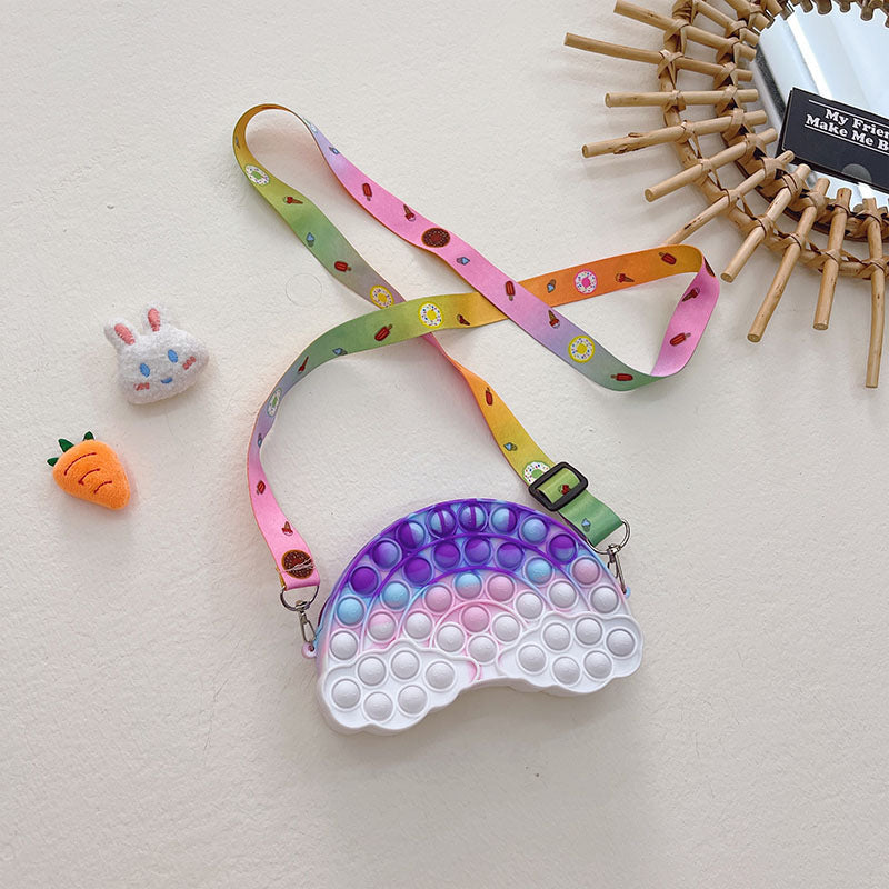 Wholesale Silicone Cloud Kids Shoulder Bag