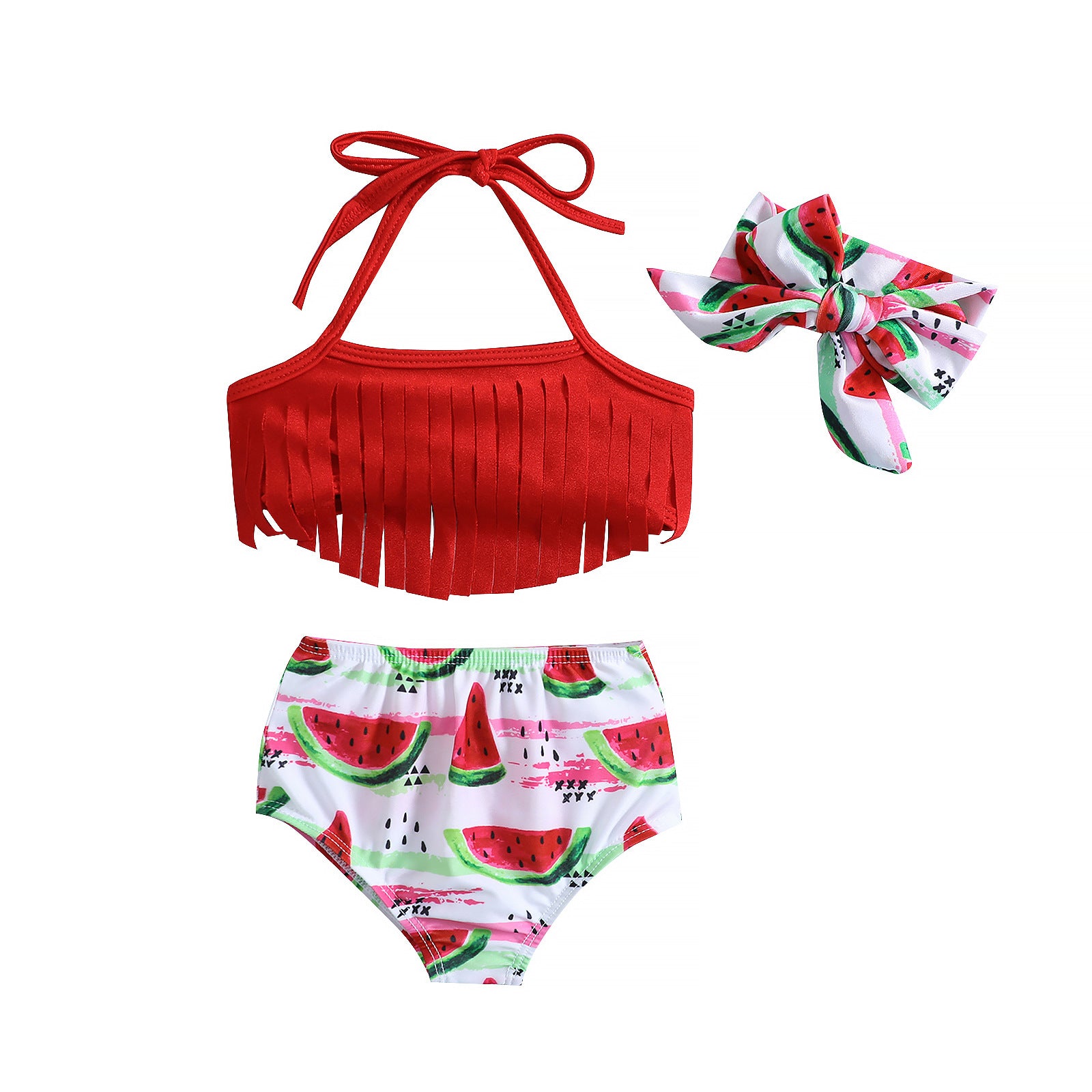 Wholesale Toddler Suspenders Swimsuit Set Polyester Baby Clothes