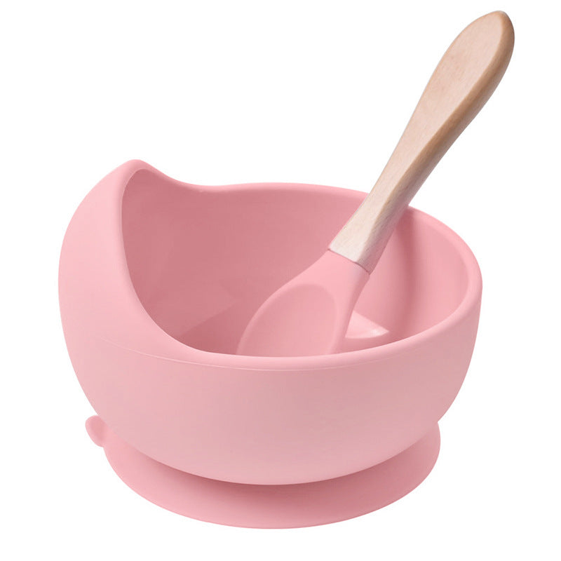 Wholesale Baby Bowl Spoon Set Baby Supplies Silicone