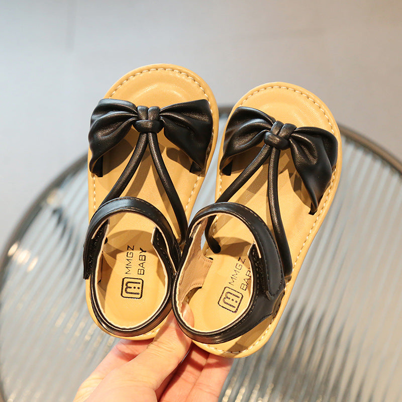 Wholesale Velcro Princess Sandals Leather Baby Supplies