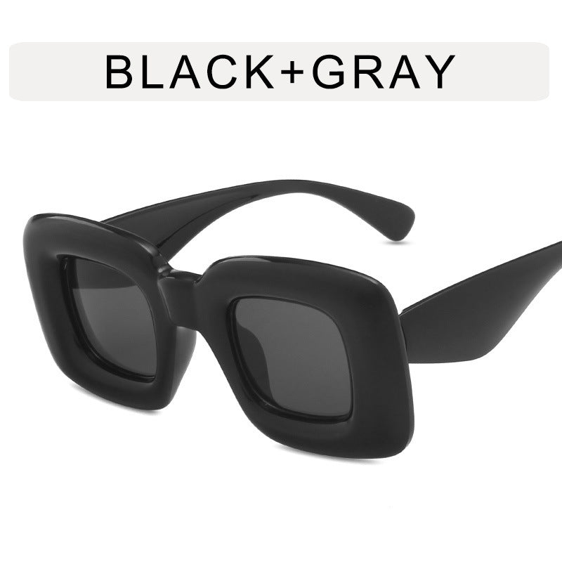 Wholesale Square Inflatable Candy Color PC Sunglasses