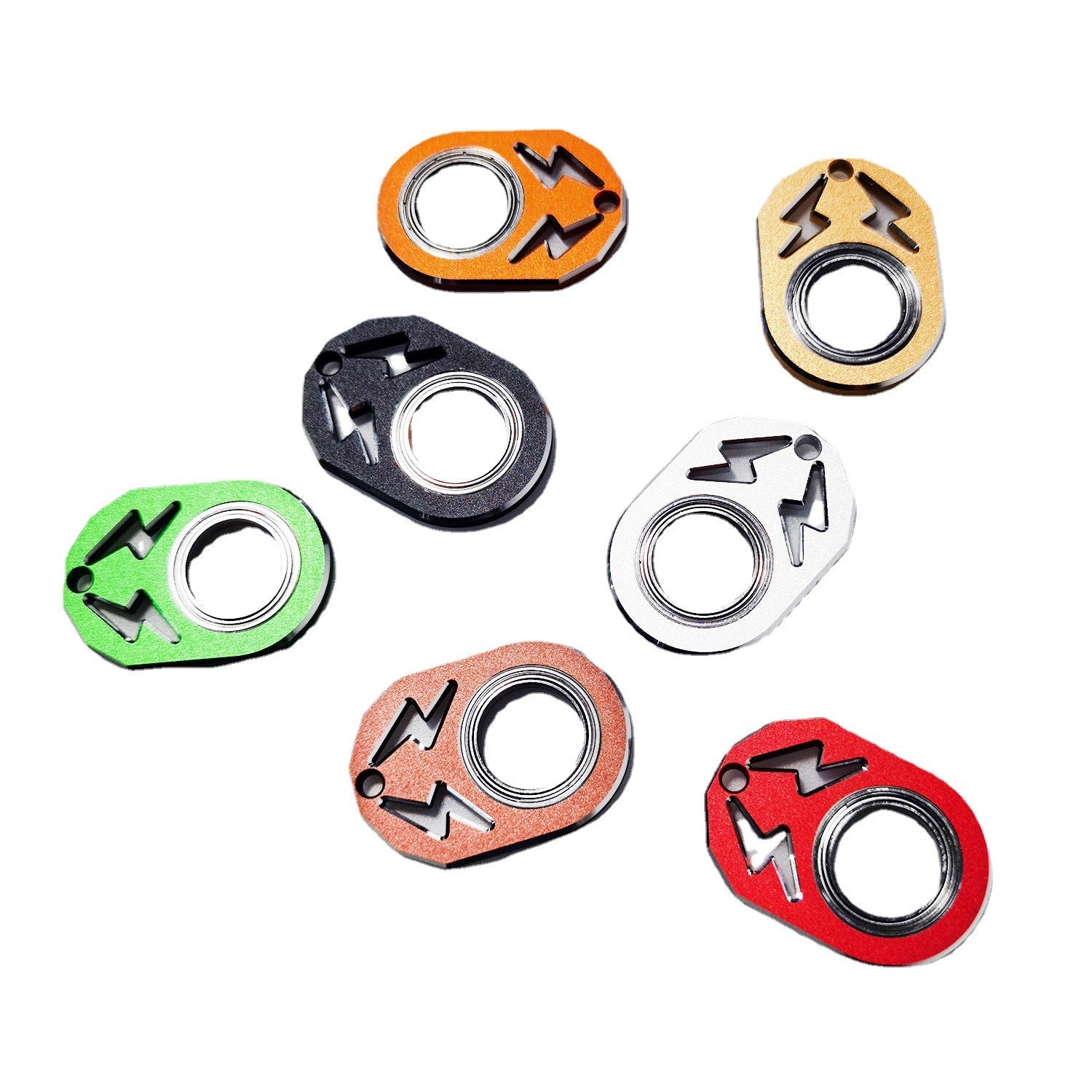 Wholesale Aluminum Alloy Unzip Rotary Keychain Spinners