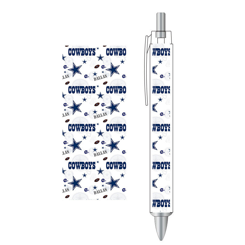 Wholesale Western Style Sunflower Plastic Printed Ballpoint Pen 100PCS