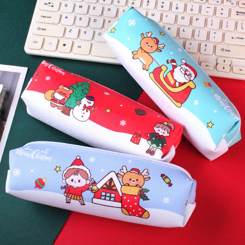 Wholesale Christmas Polyester Pencil Case