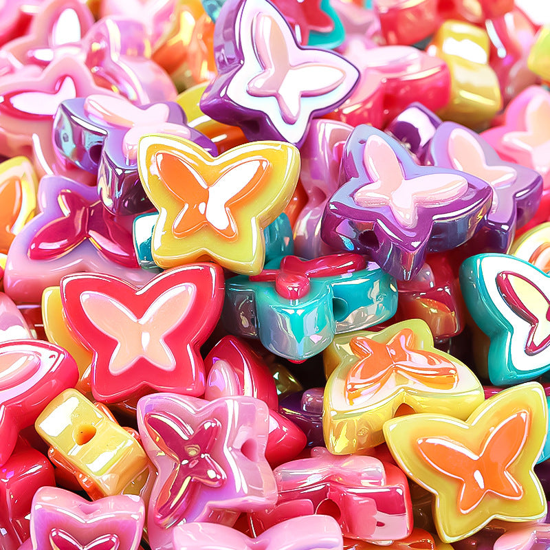 Wholesale Colorful Cat's Claw 15MM Acrylic Beads 100pcs