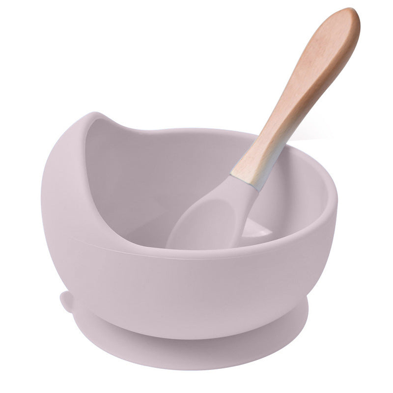 Wholesale Baby Bowl Spoon Set Baby Supplies Silicone