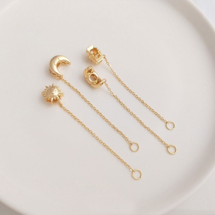 Wholesale Moon Sun Alloy Bracelet Sand Gold Spacer Bead Accessories