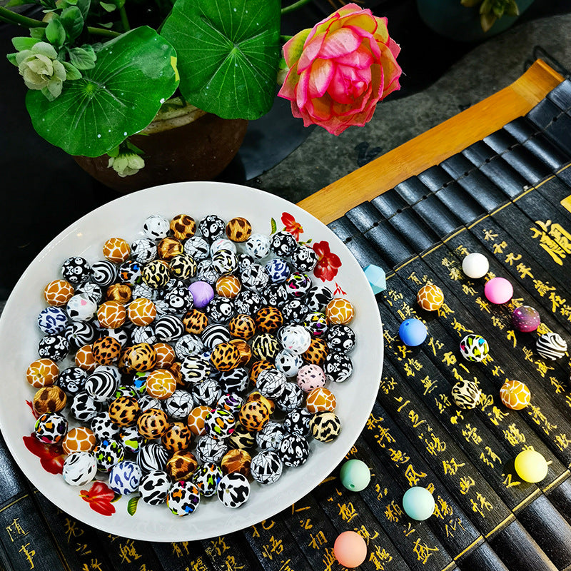 Wholesale 15mm Colorful Donuts Silicone Beads 100pcs