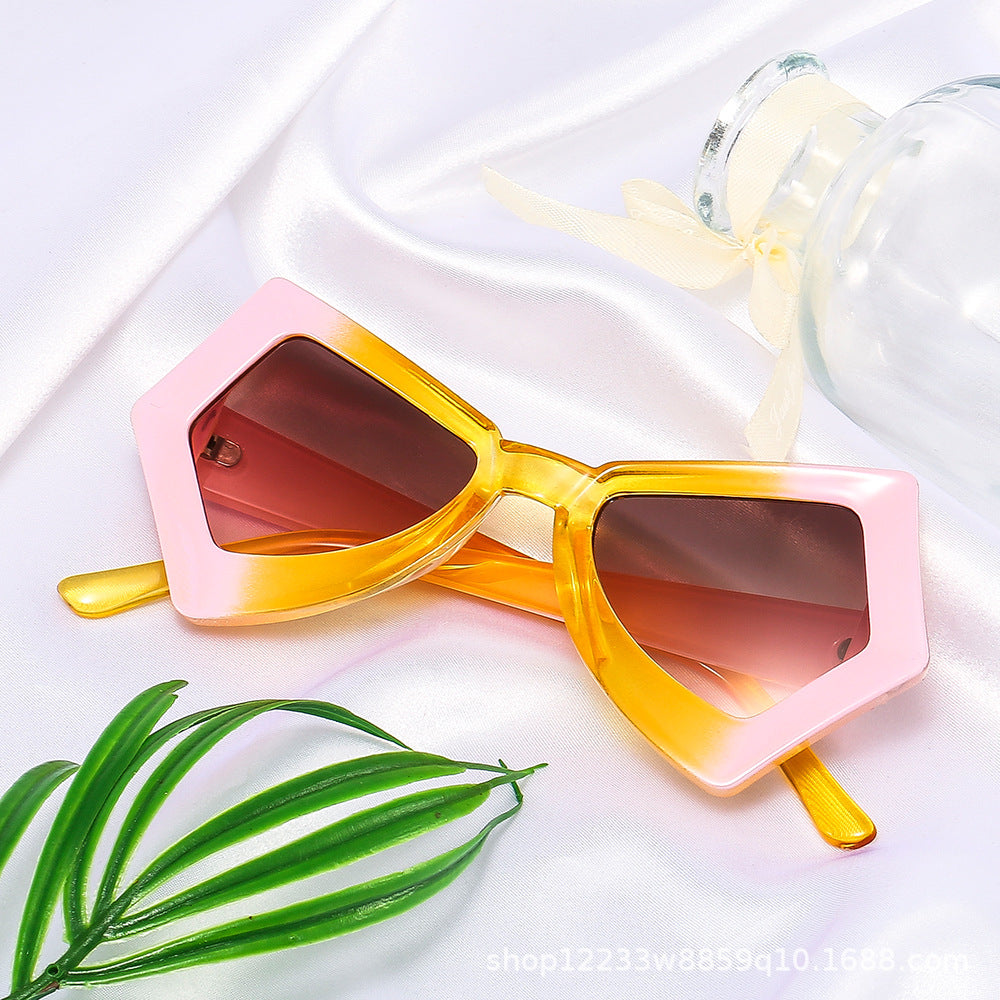 Wholesale PC Large Frame Butterfly Cat's Eye Women's Sunglasses