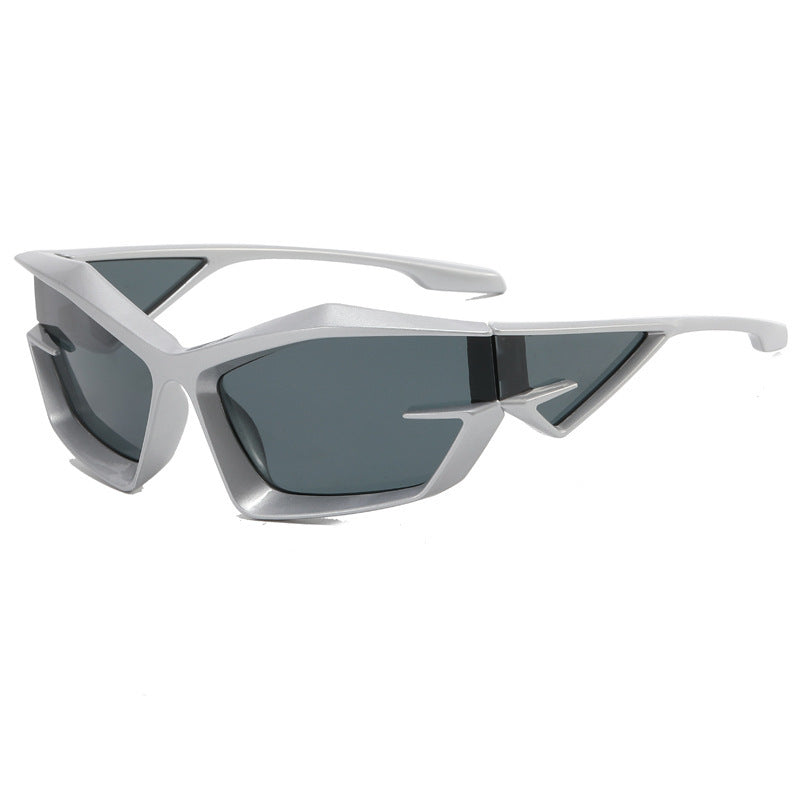 Wholesale PC Cat Eye Gray Tech Sense Sunglasses