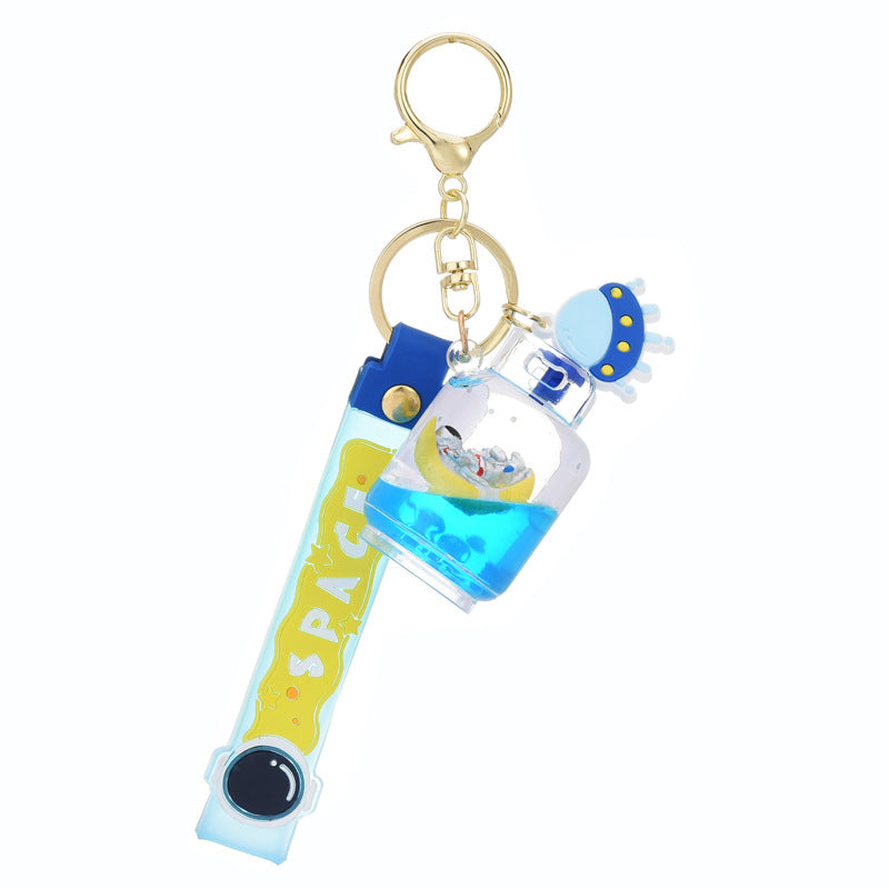 Wholesale Acrylic Floating Astronaut Creative Keychain
