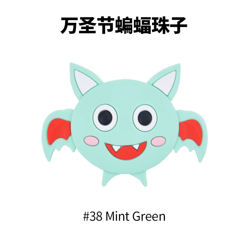 Cuentas de silicona de bate de dibujos animados de 20 piezas al por mayor