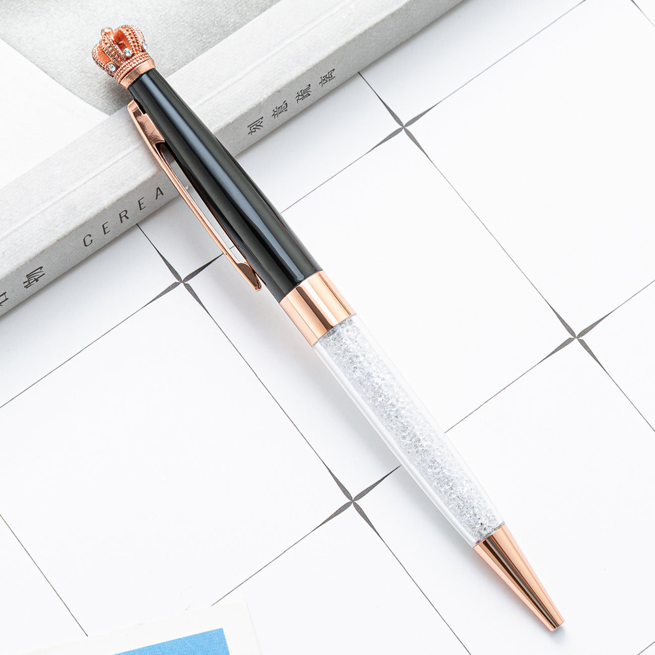 Wholesale Metal Crown Crystal Pen