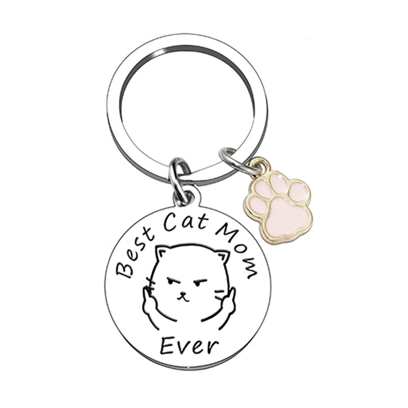 Wholesale Stainless Steel Dog and Cat Pet Creative Keychain
