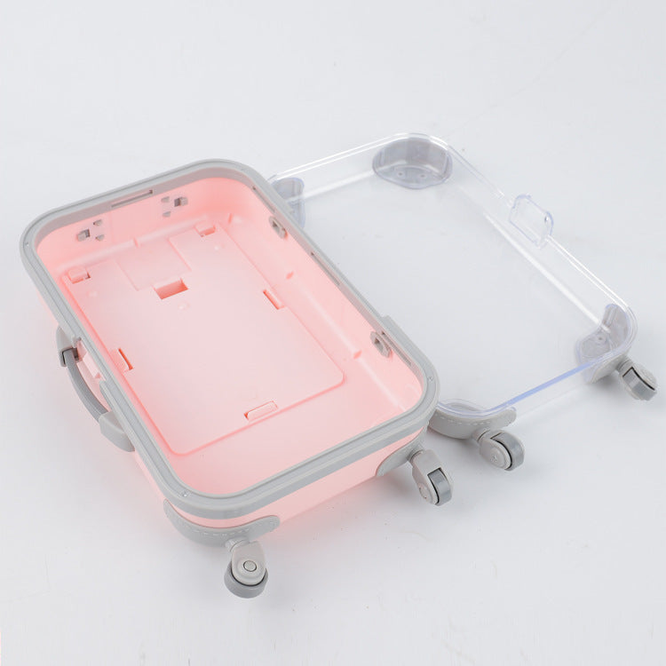 Caja de embalaje de pestañas de plástico mini maleta al por mayor