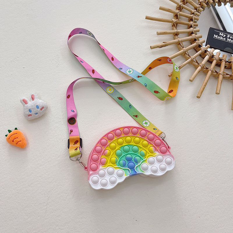 Wholesale Silicone Cloud Kids Shoulder Bag