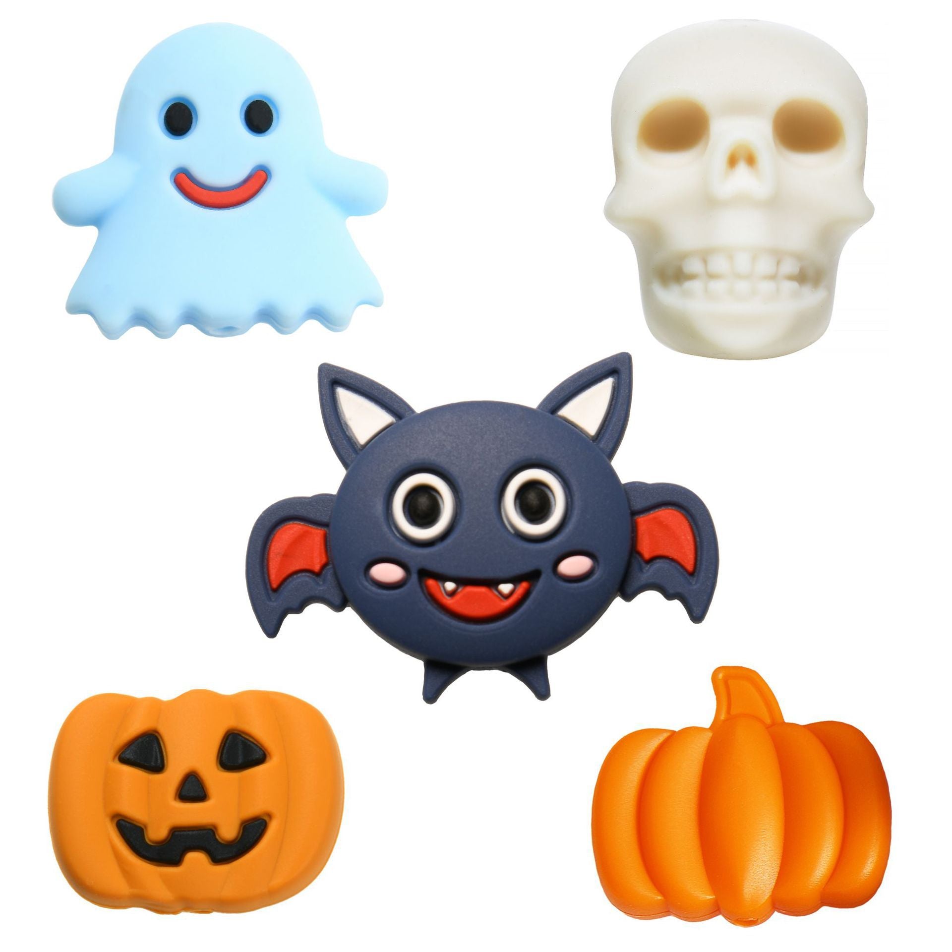 Venta al por mayor 21×20×15MM Cuentas de silicona de calavera DIY 10pcs