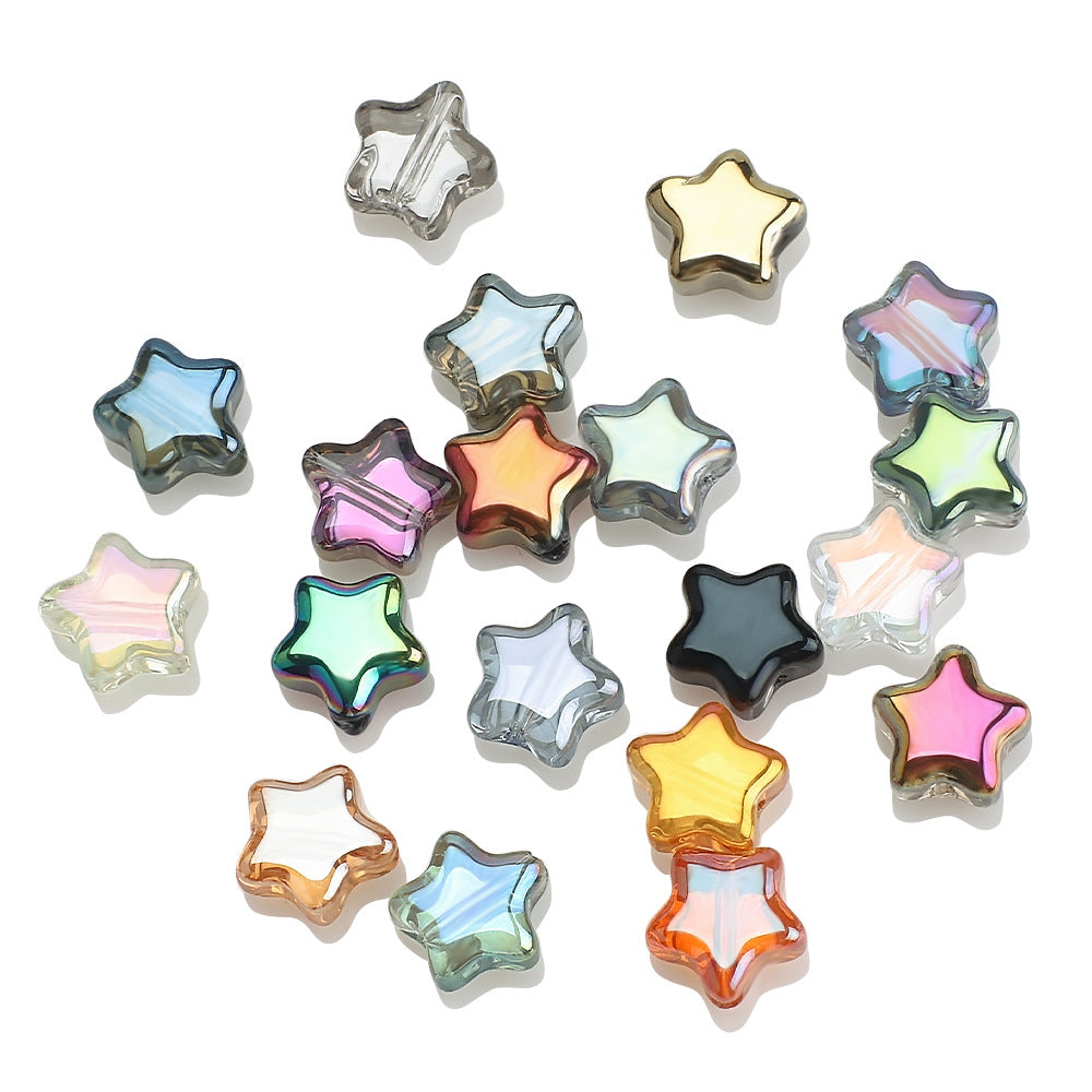 Wholesale 100PCS 8MM Star Glass Crystal Beads
