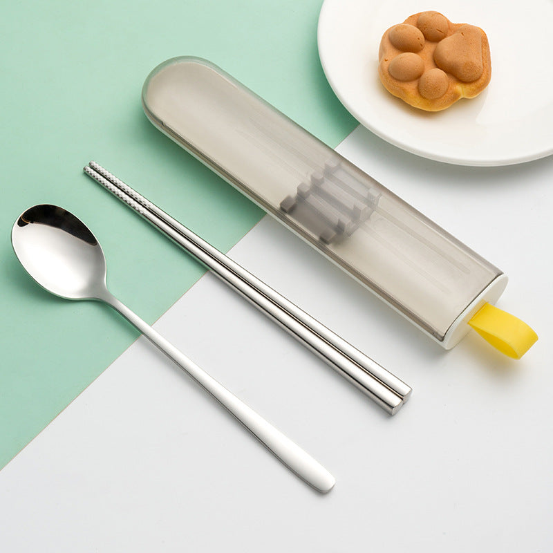 Wholesale Stainless Steel Spoon Fork Chopsticks Three Piece Set