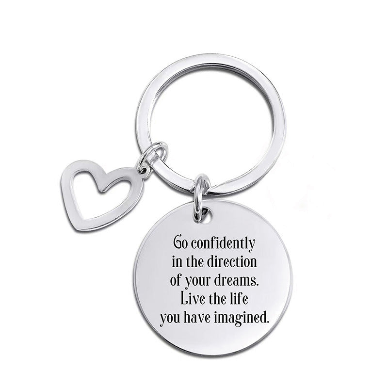 Wholesale Metal Graduation Season Students and Teachers Reading Lettering Key Chain
