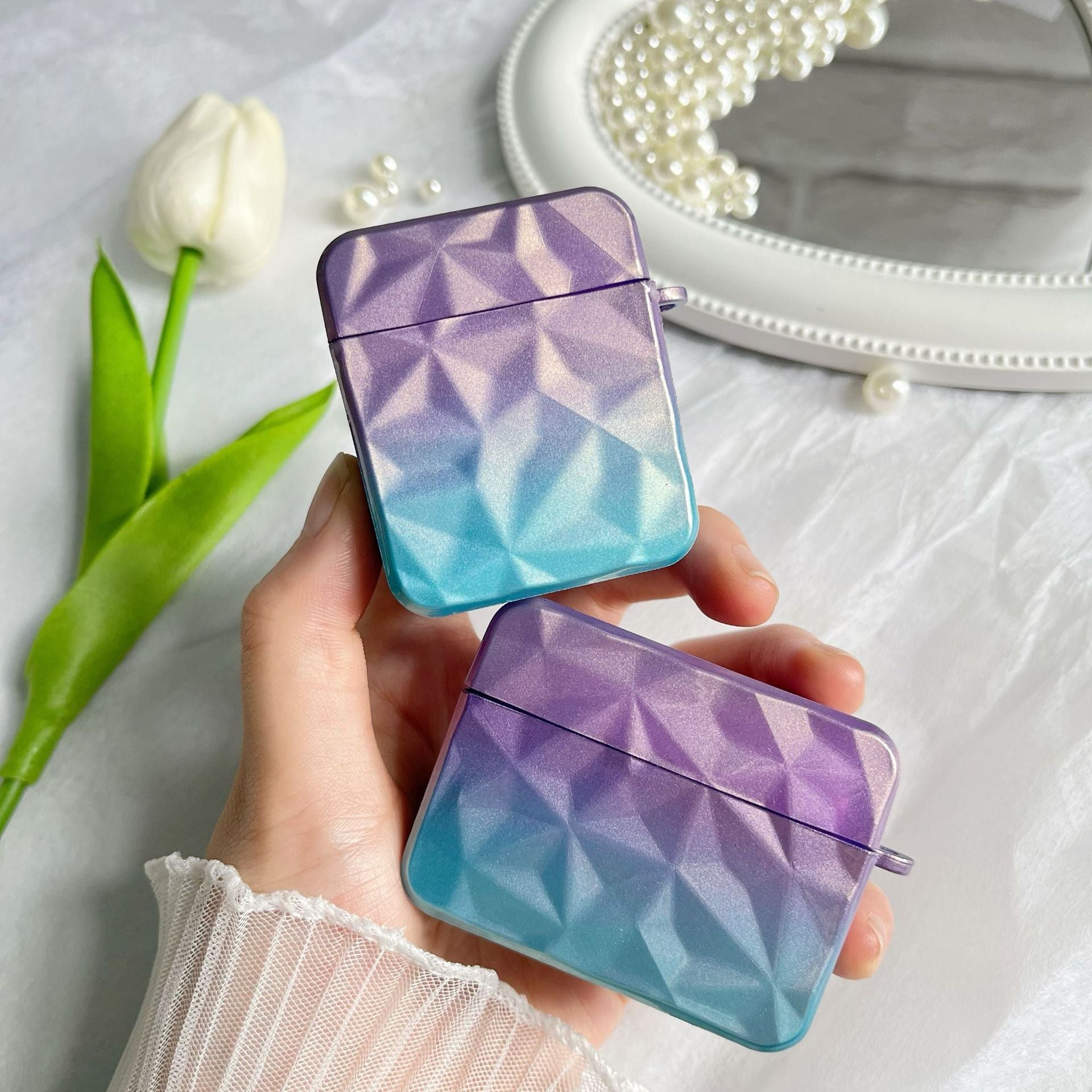 Wholesale Gradient Diamond Soft TPU Earphone Case