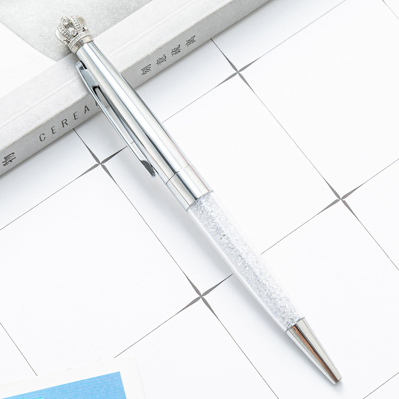 Wholesale Metal Crown Crystal Pen