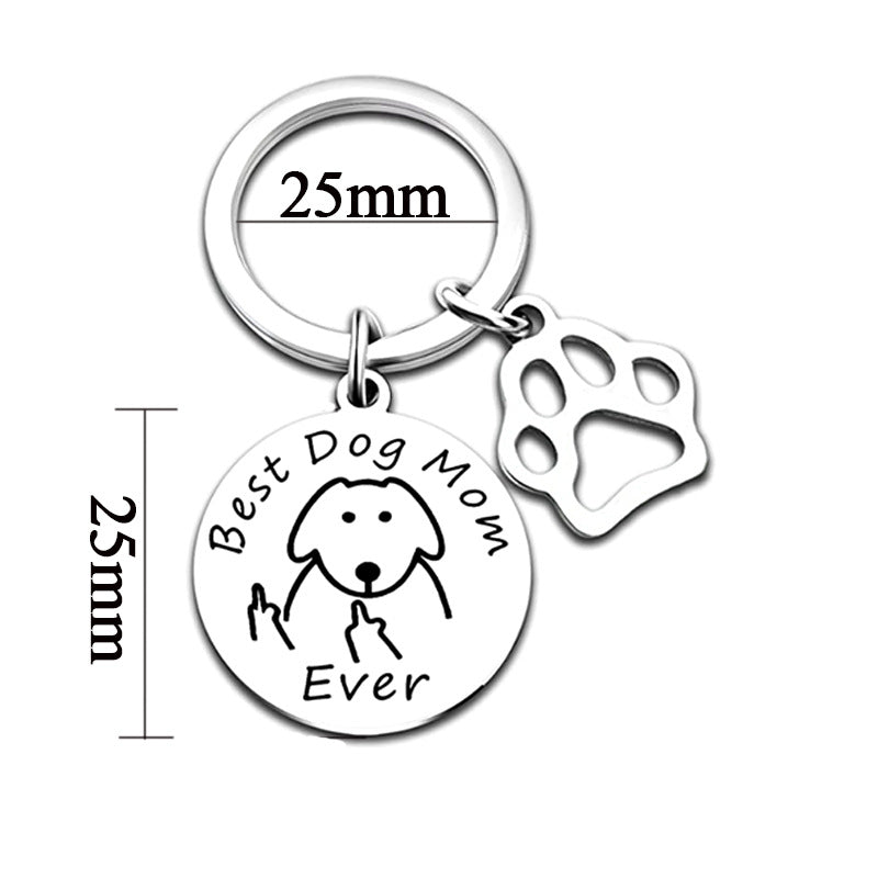 Wholesale Stainless Steel Dog and Cat Pet Creative Keychain