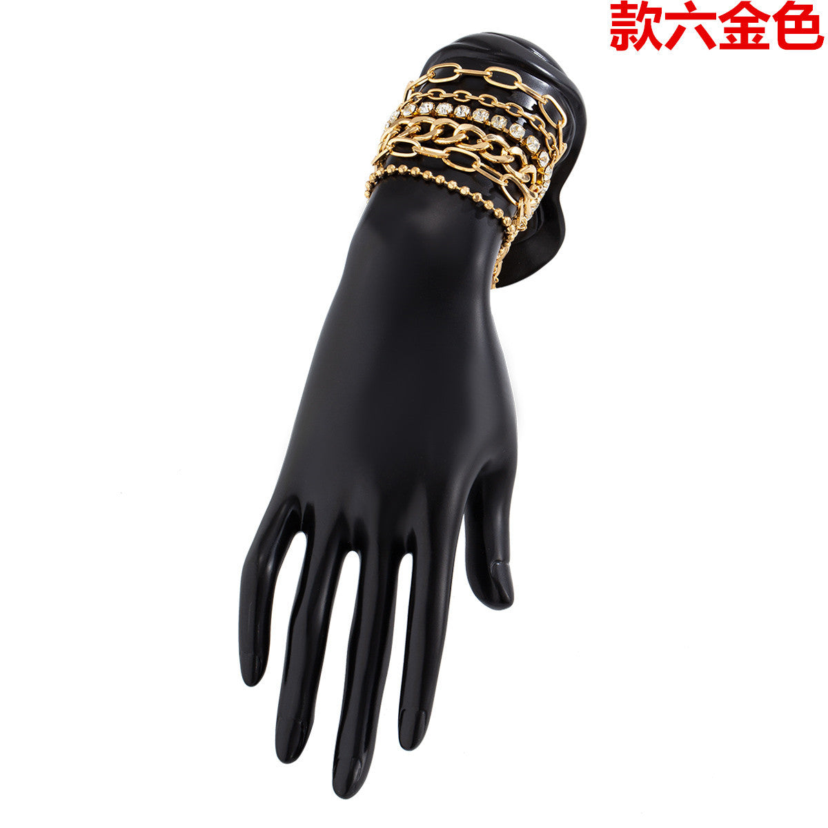 Venta al por mayor Pulsera de aleación de torsión mixta en forma de C lisa