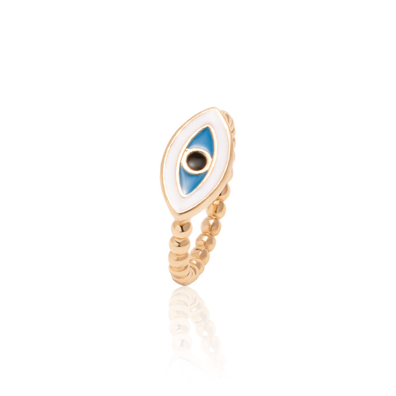 Wholesale Demon Eye Gold Plated Alloy Rings