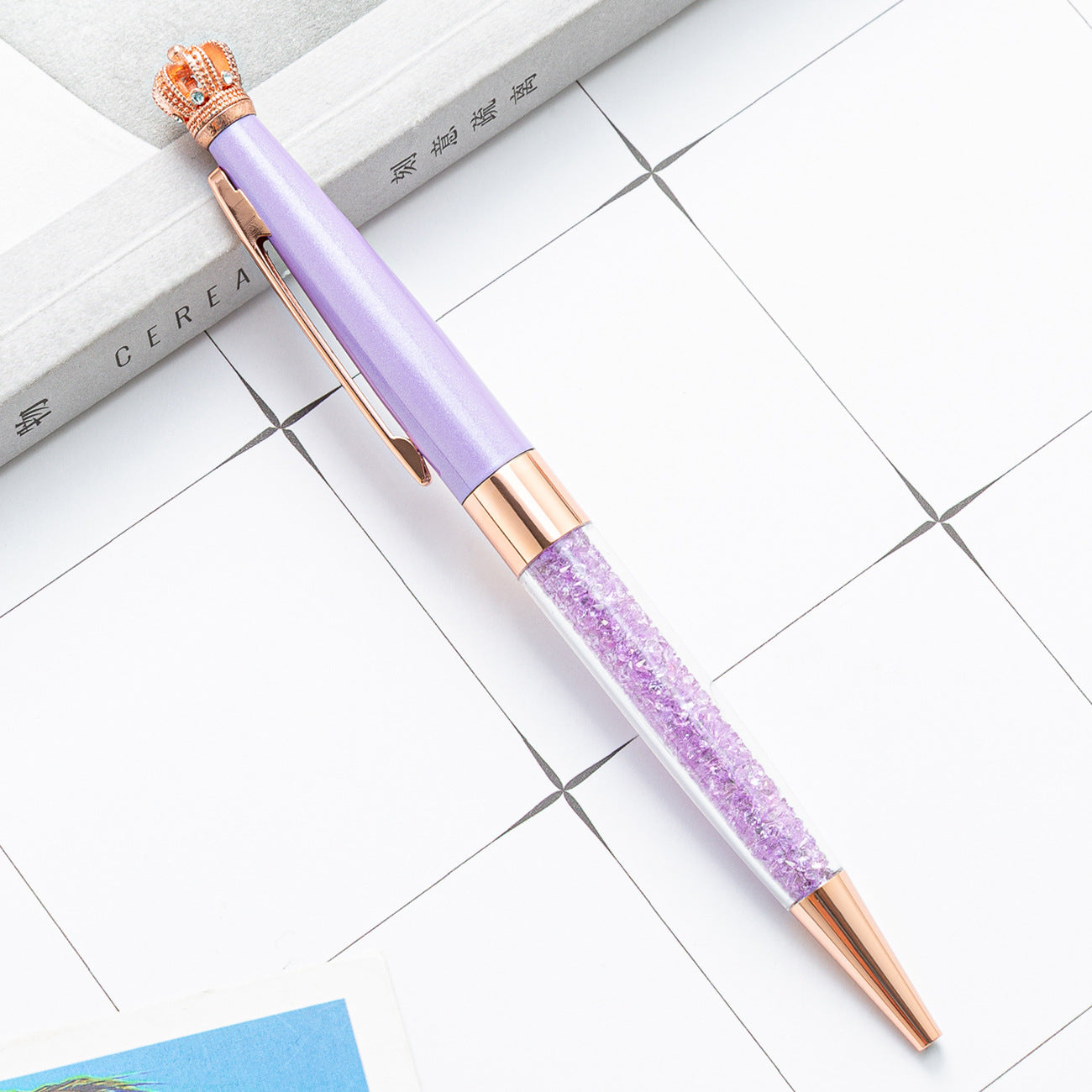 Wholesale Metal Crown Crystal Pen