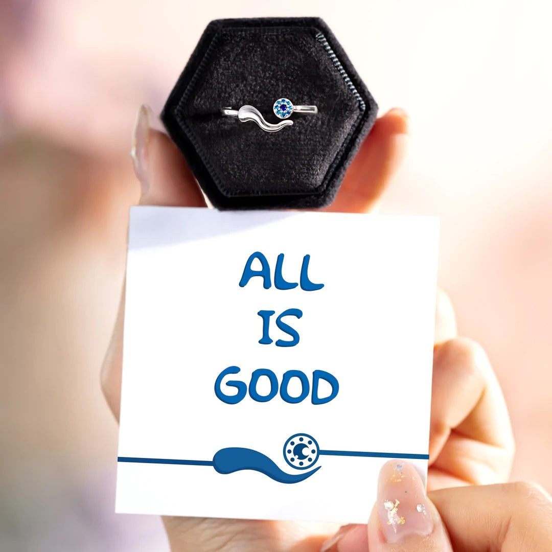 Wholesale Copper Evil Eye Adjustable Ring