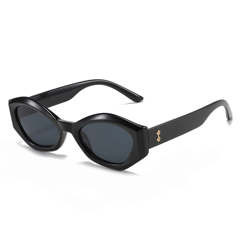 Wholesale New Vintage Cat Eye Frameless Heart Sunglasses AC