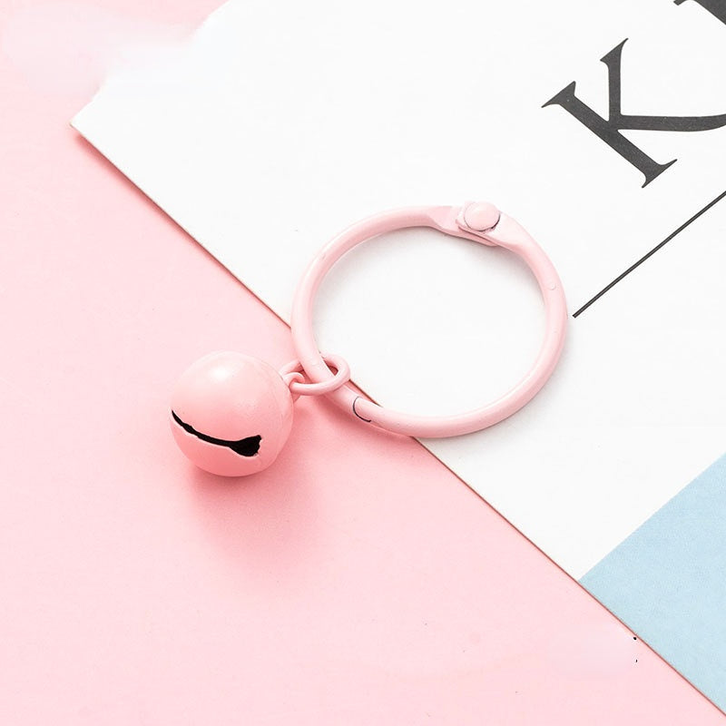 Venta al por mayor Campana colorida del llavero de DIY del hierro