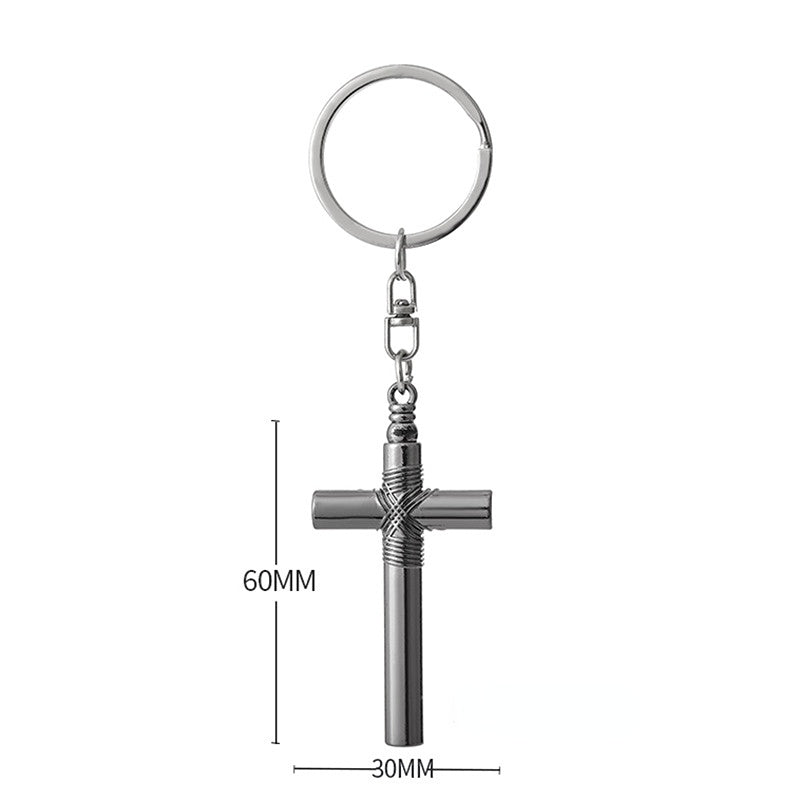 Venta al por mayor Llavero cruzado del silbato de la aleación del cinc