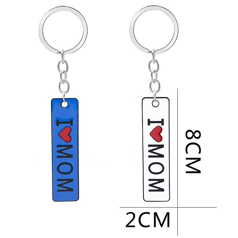 Wholesale Metal I Love Mom Mother's Day Gift Creative Keychain