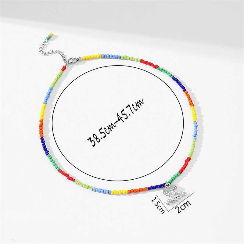 Collar De Perlas De Mariposa De Amor Bohemio al por mayor