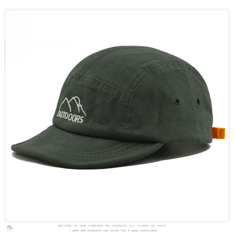 Wholesale Embroidered Baseball Cap Soft Brim Five Student Visor