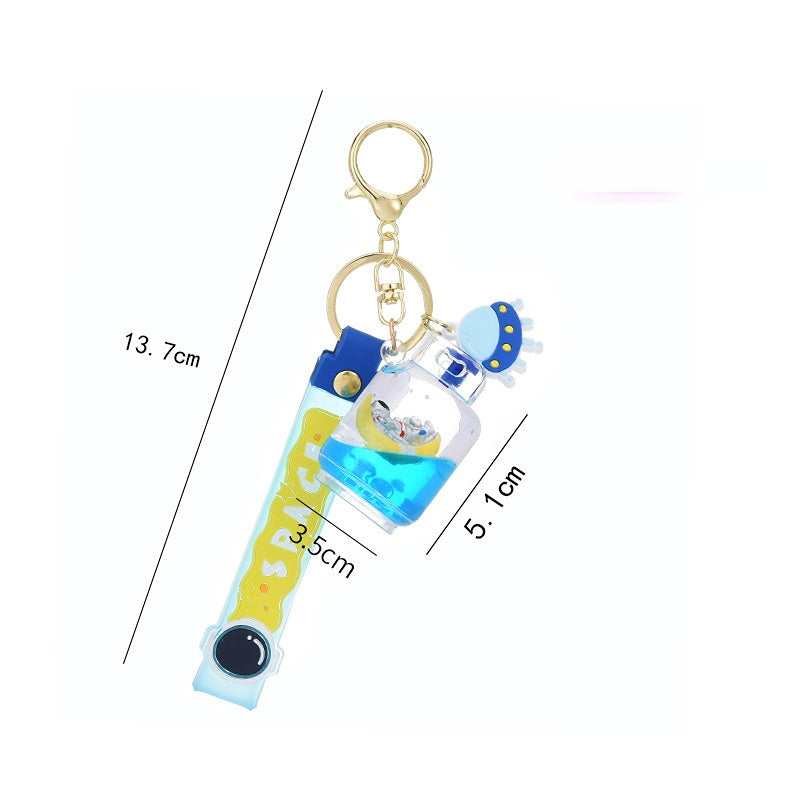 Wholesale Acrylic Floating Astronaut Creative Keychain