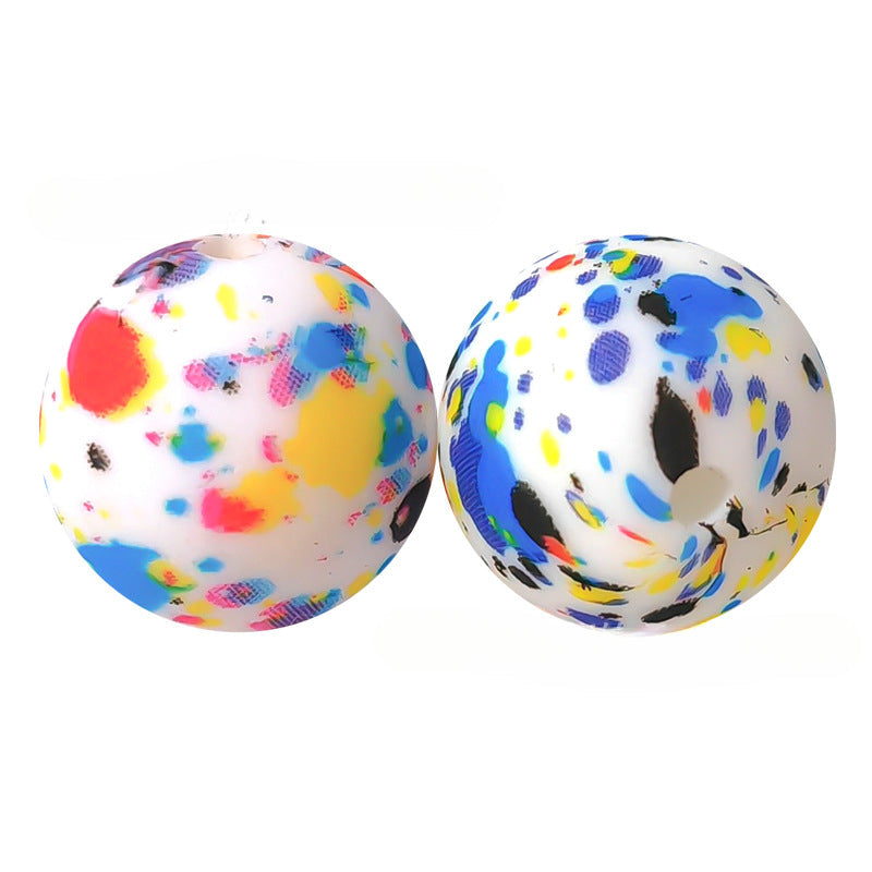 Wholesale 50pcs Cartoon Silicone Christmas Loose Beads