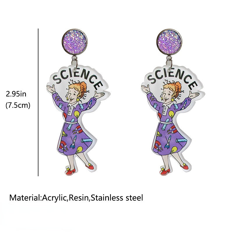 Pendientes Acrílicos Día Del Maestro al por mayor