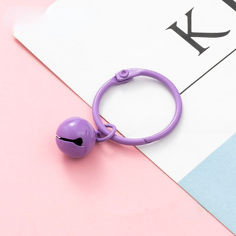 Venta al por mayor Campana colorida del llavero de DIY del hierro