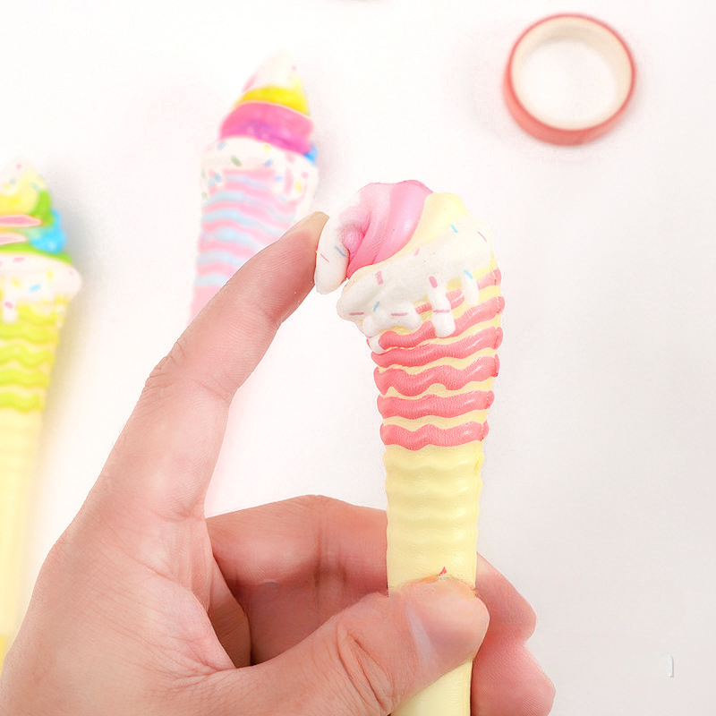 Wholesale Plastic Cartoon Ice Cream Pressure Reducing Pen