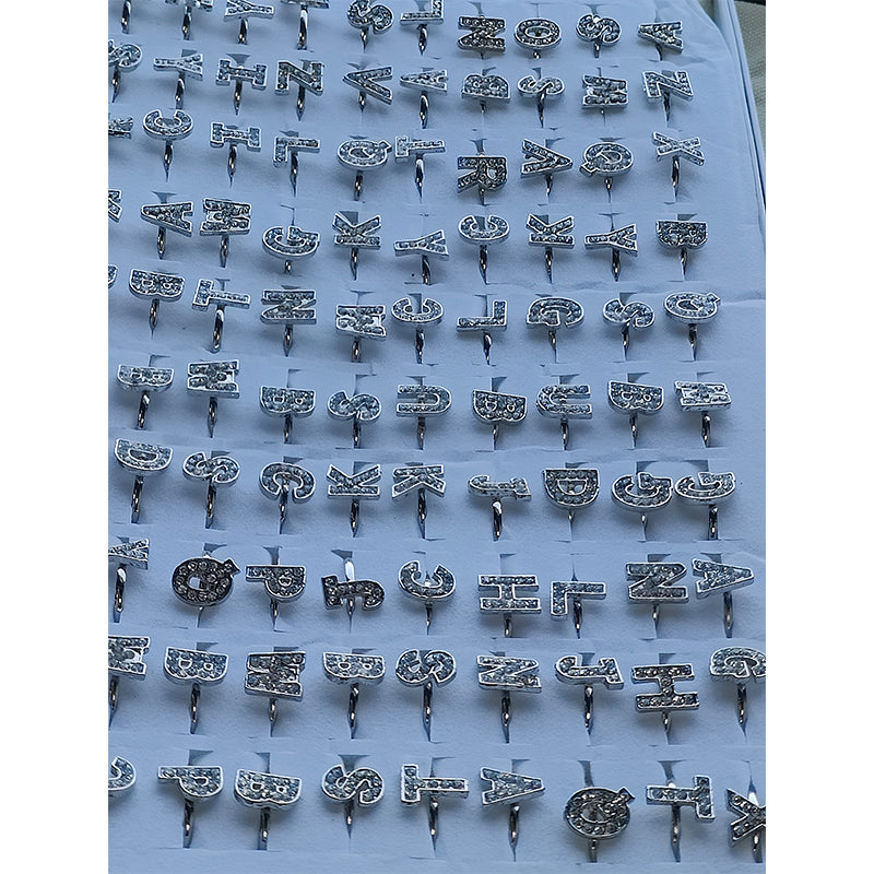 Anillos de aleación aleatorios de 50 piezas/100pcs al por mayor