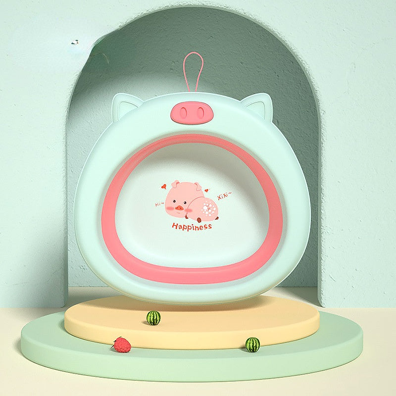 Wholesale Baby Toddler Foldable Basin Hanging Baby Supplies Plastic