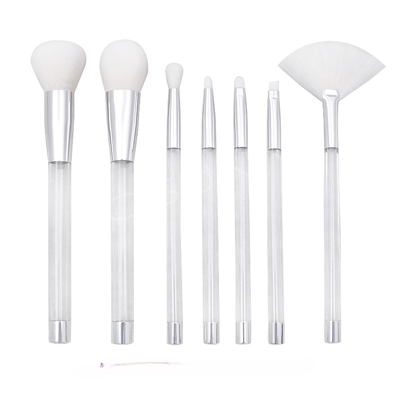 Manejo de tubo de tallo de cristal transparente de 7 piezas de PVC al por mayor