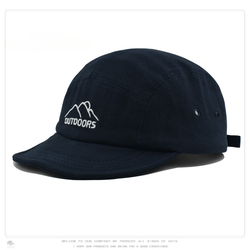 Wholesale Embroidered Baseball Cap Soft Brim Five Student Visor