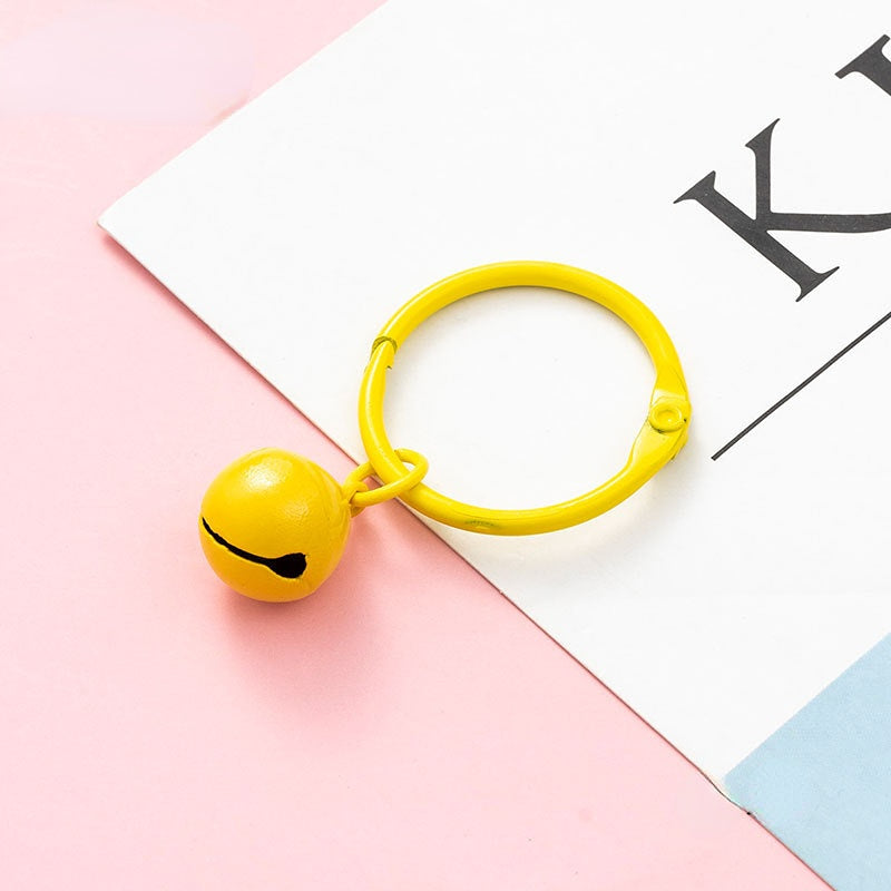 Venta al por mayor Campana colorida del llavero de DIY del hierro