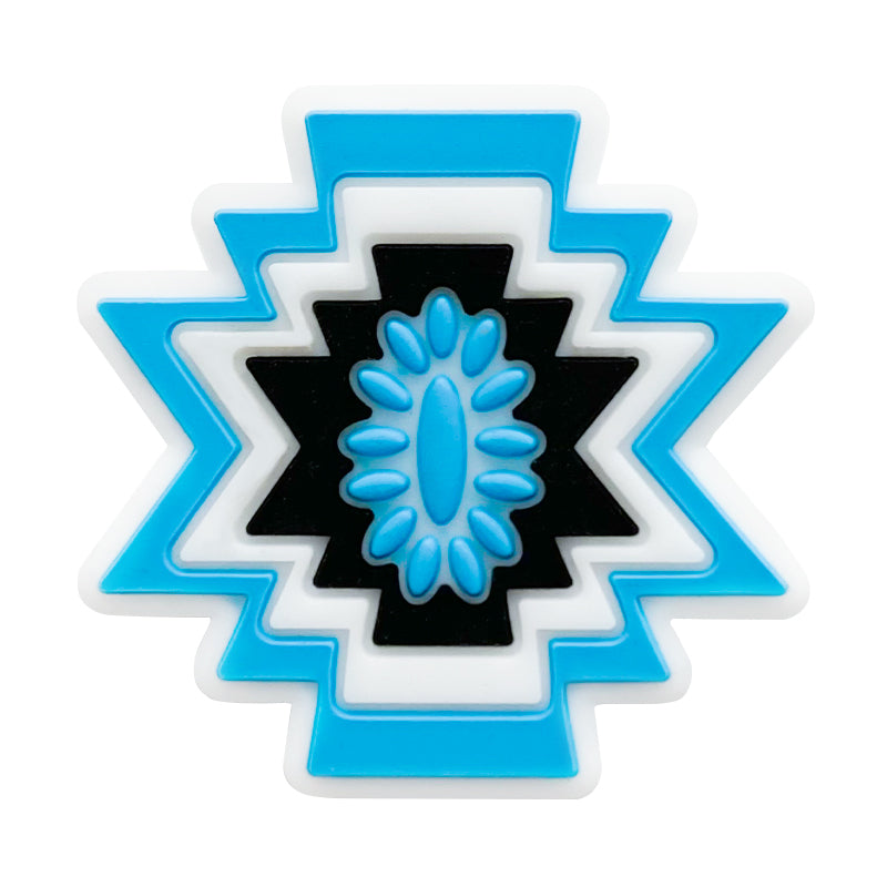 Wholesale 10pcs Aztec Western Style Silicone Focal Beads