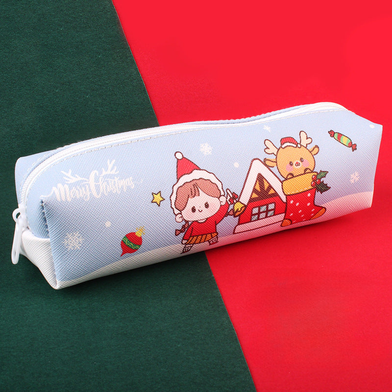 Wholesale Christmas Polyester Pencil Case